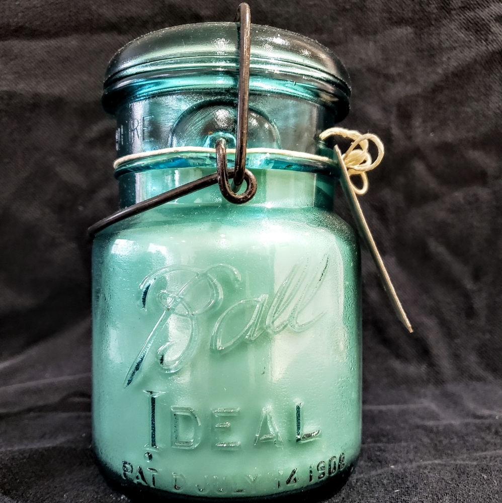 ANTIQUE BALL CANNING JAR CANDLE